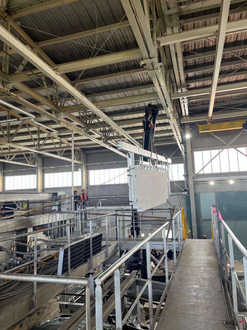 Specialized tools and equipment supporting an industrial project