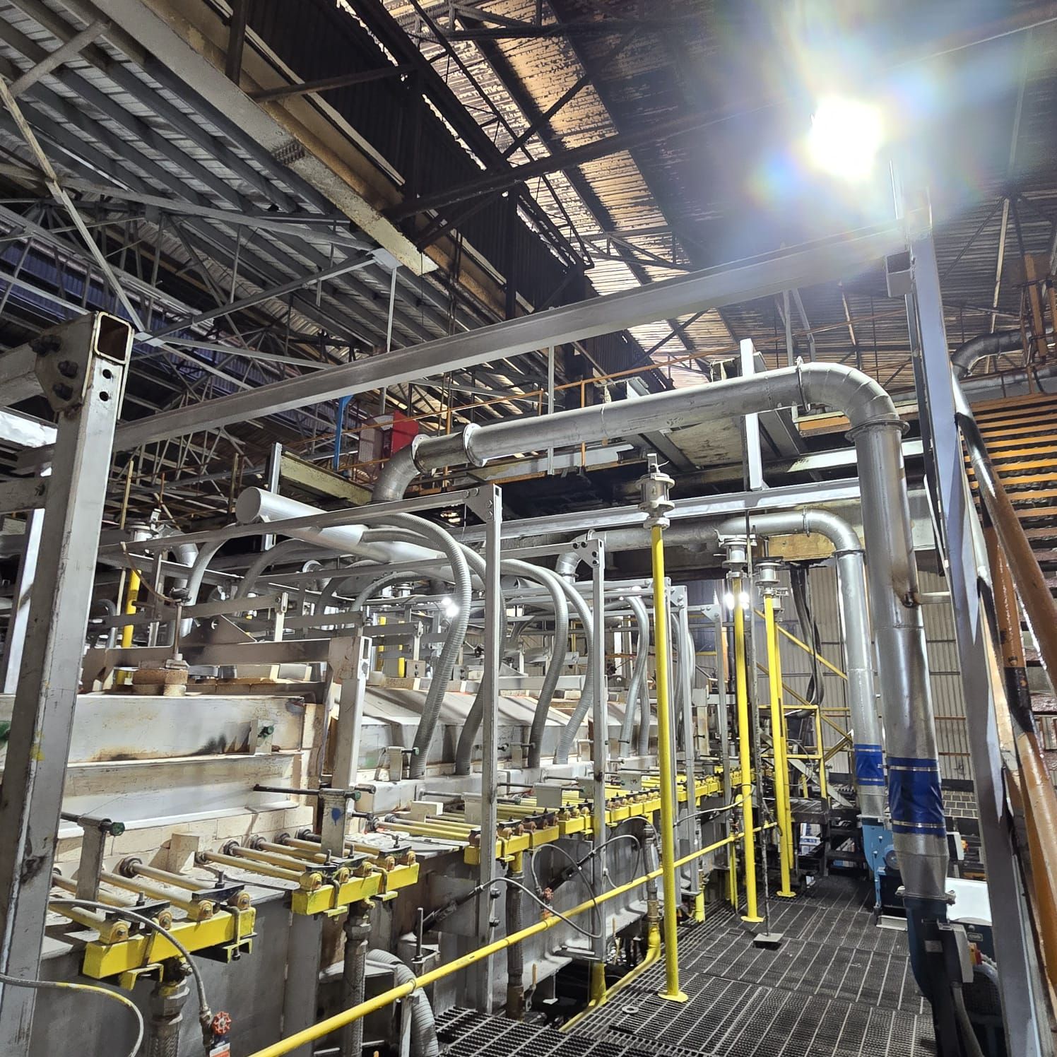 Major Structural Steel Repair on a Glass Container Furnace — Guadalajara, Jalisco, Mexico