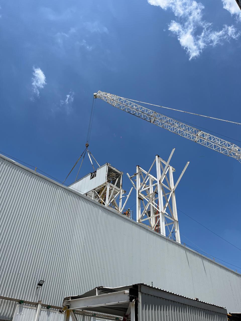 Specialized tools and equipment supporting an industrial project